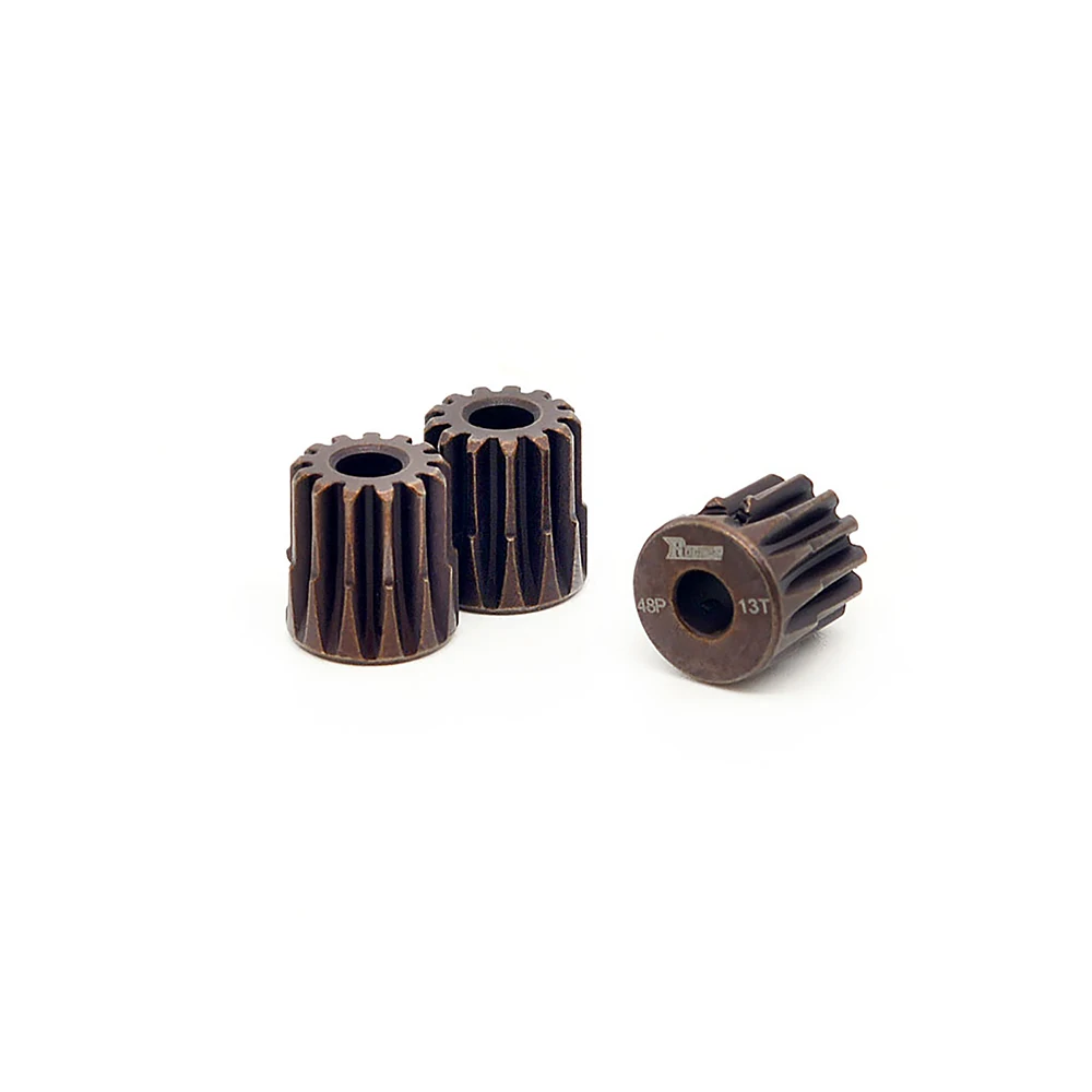 Rocket 48DP 3.175mm Hardened Metal Pinion Gear 13T-35T Gear Set for 1/10 1/12 1/14 RC Car F540 3650 3660 Brushless Brushed Motor