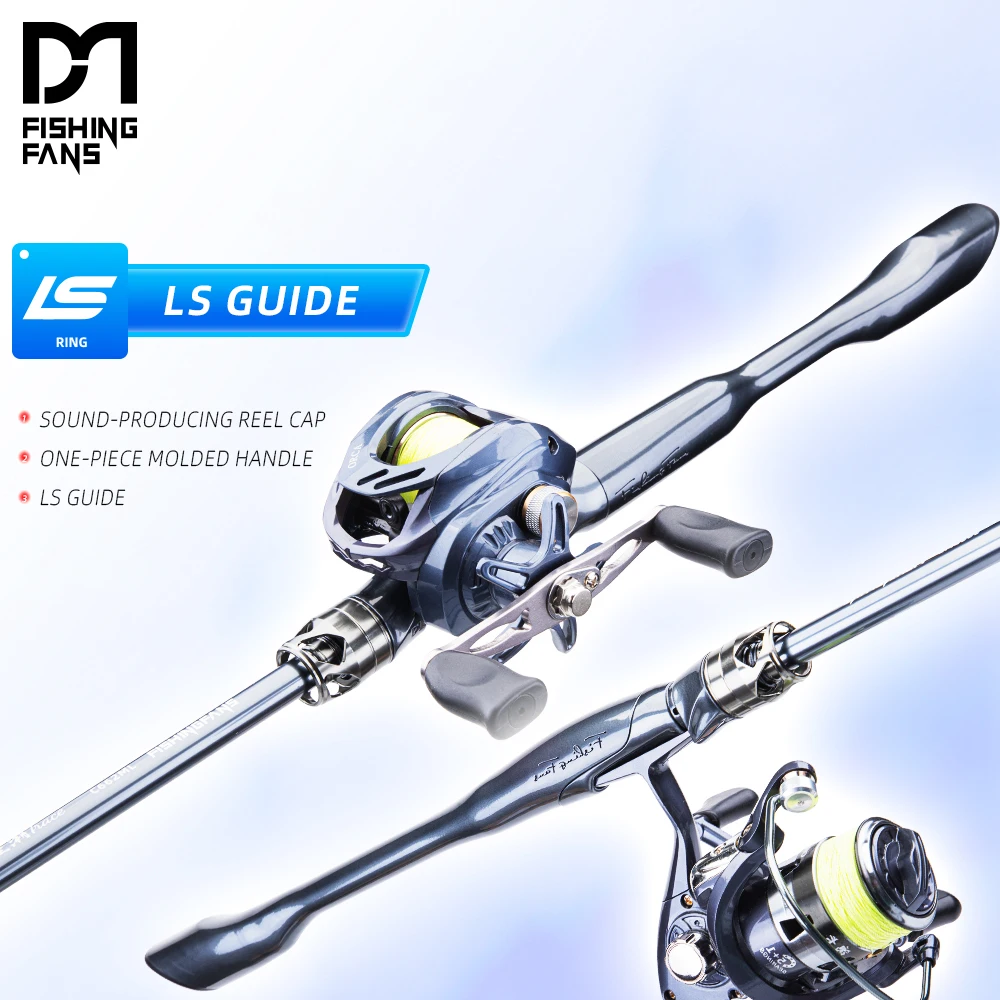

FISHINGFANS 6'6'' 7' 8' ML M Power 2 sections TAPERED HANDLE LS LIGHT GUIDE LURE 7-14G 10-21G SPINNING CASTING FISHING ROD