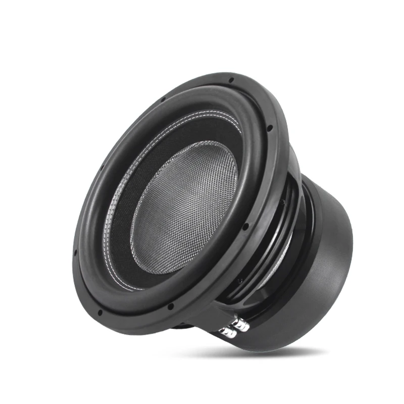 Print Logo Universal 12 18 21 Inch Competition 88db Sensitivity Carbon Fiber Cone Car Subwoofer Speaker For Jeep Car