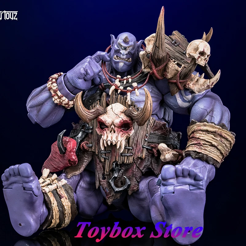 ฟิกเกอร์แอคชั่น Metytoyz Original 1/10 ของสะสม ตัวละครมอนสเตอร์ม่วง Ogre Magic Master Gorash Bongel ขนาด 7 นิ้ว รุ่นทหาร