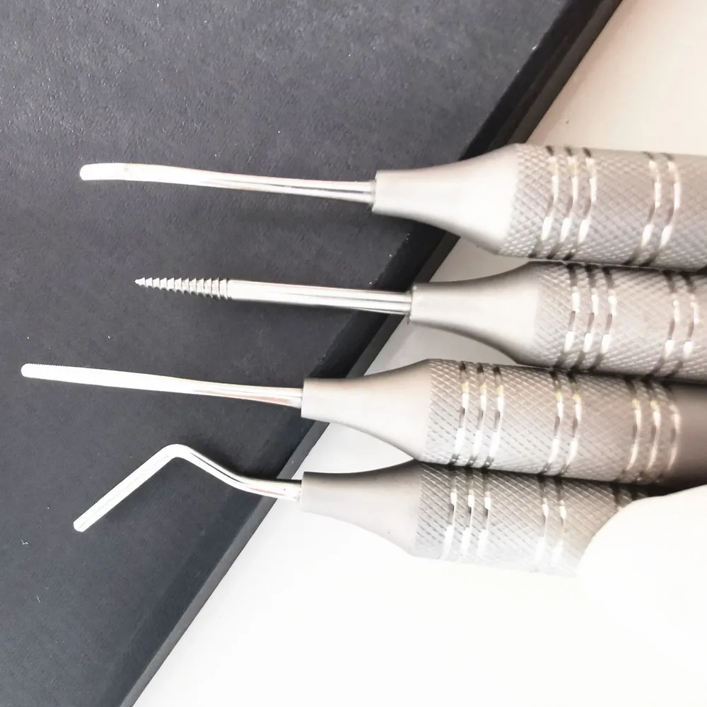 5 sztuk/zestaw do ekstrakcji zębów Titanium Tip Flex Periotome mocna śruba do ekstrakcji zębów Niti elastyczna przyzębia