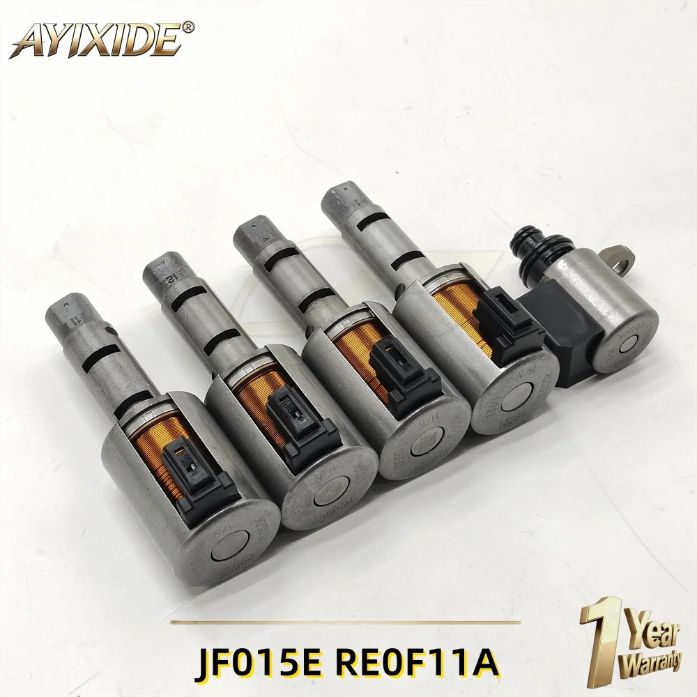 For Nissan Note Sentra 12‑Up JF015E RE0F11A 5PCS CVT Transmission Valve Body Solenoid