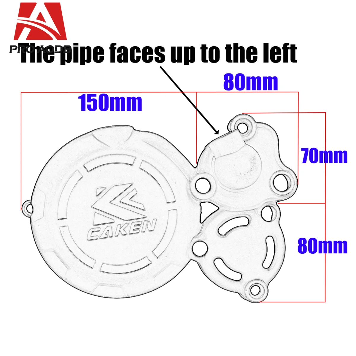 Durable Precision Molded Engine Protection Kit Clutch Guard Water Pump Ignition Cover For ZongShen NCBS300 BOSUER BSE M6 X6