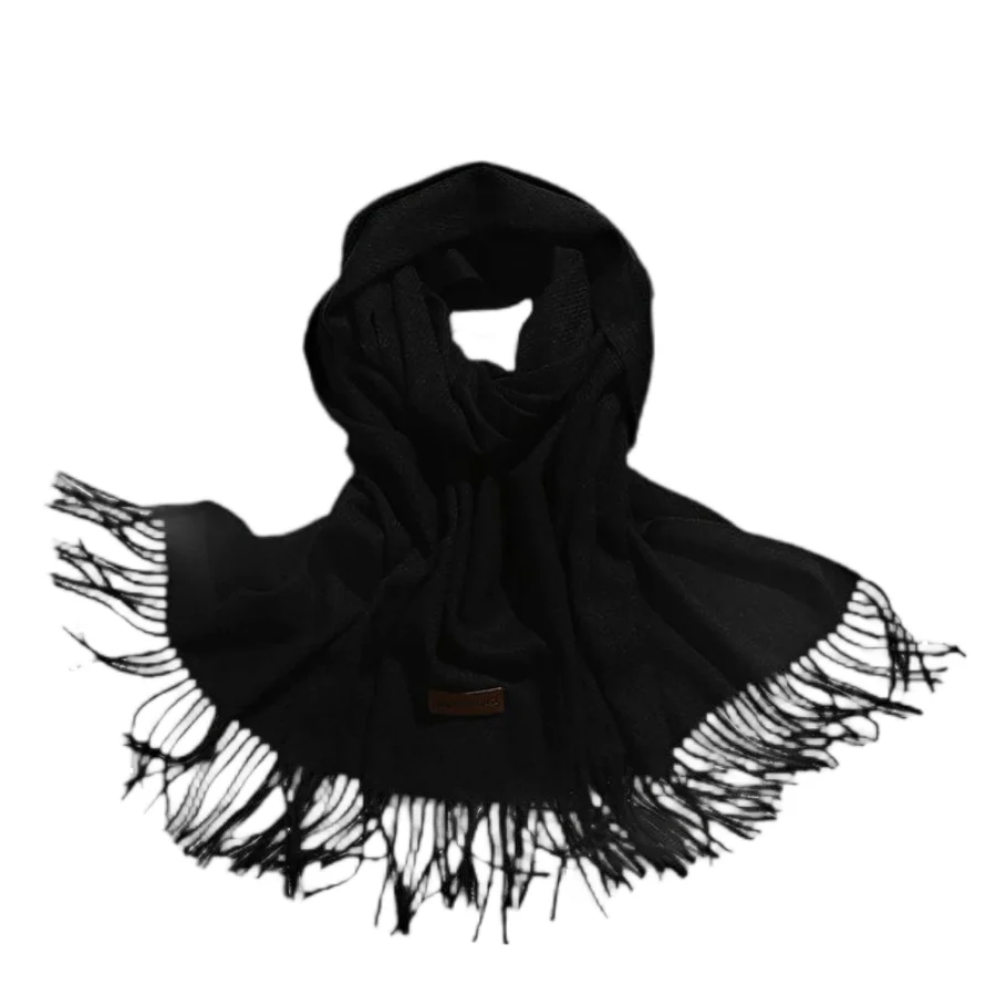 Women Winter Soft Warm Cashmere Scarf Luxury Brand Wool Scarves Khaki Pashmina Shawls Black Men\'s Poncho Cashmere Scarfs