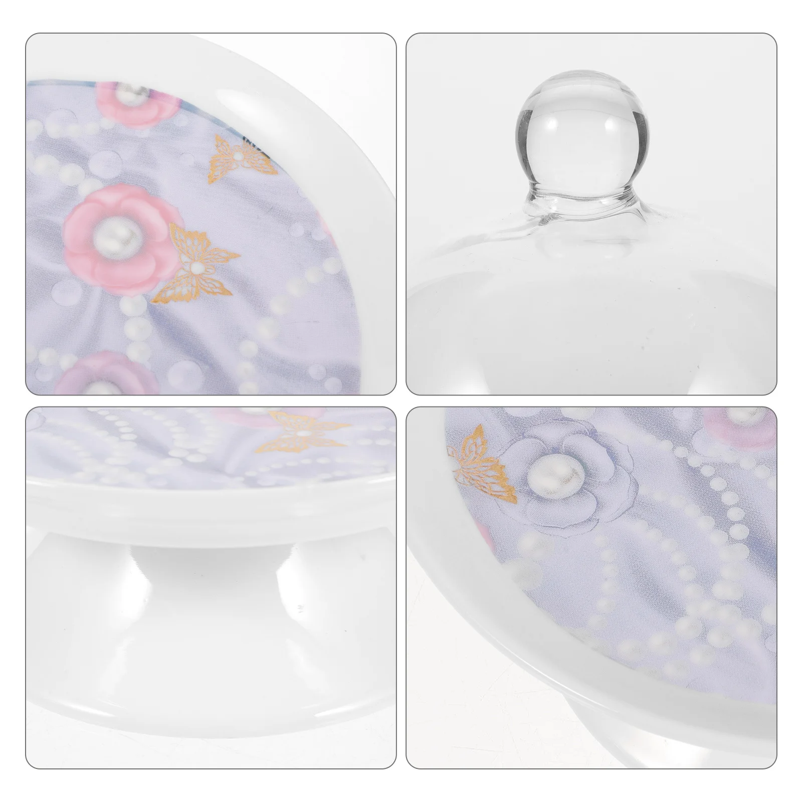 1 Juego de soporte de cristal para pastel, cubierta de cúpula con patas, bandeja transparente para pastel, expositor de postres, soporte para magdalenas, bandejas para servir fiestas