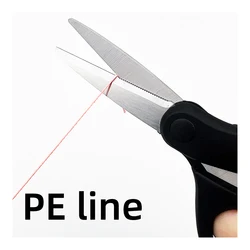 1pc Stainless Steel Outdoor Fishing Scissors Cut Lead Nylon Carbon Wire Pe Line Half Serrated Fishing Line Shears