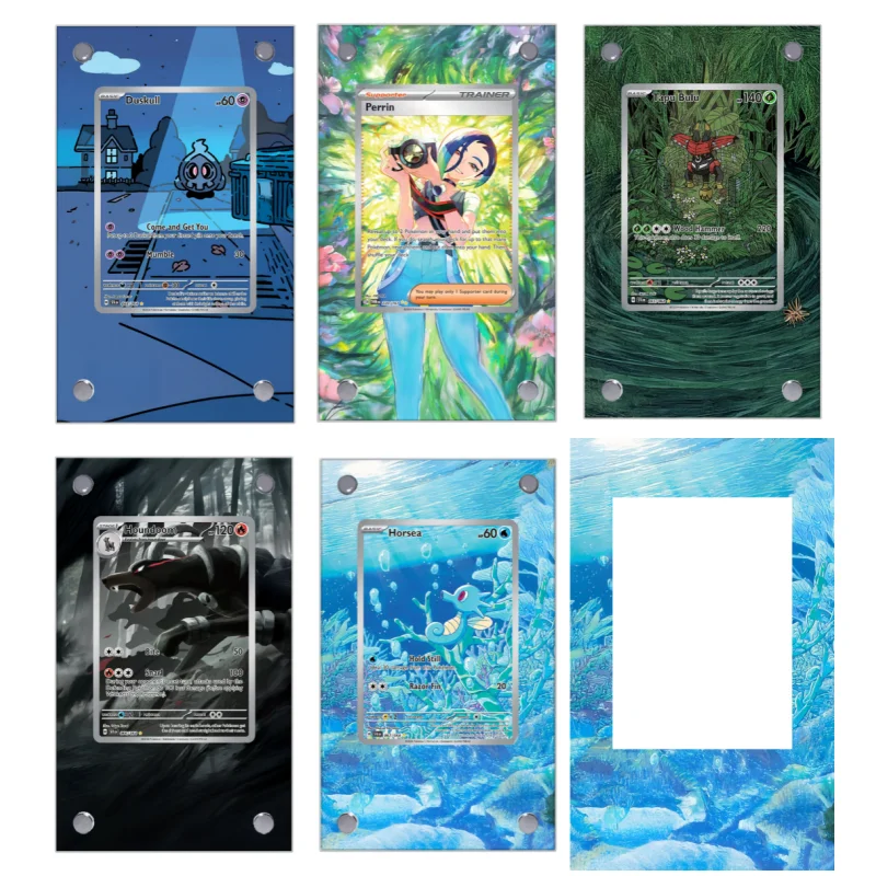 

Pokemon Duskull Perrin Tapu Bulu Extended Art Display Case Collection Card Extended Painting Psa Anime Display Rack Excluding