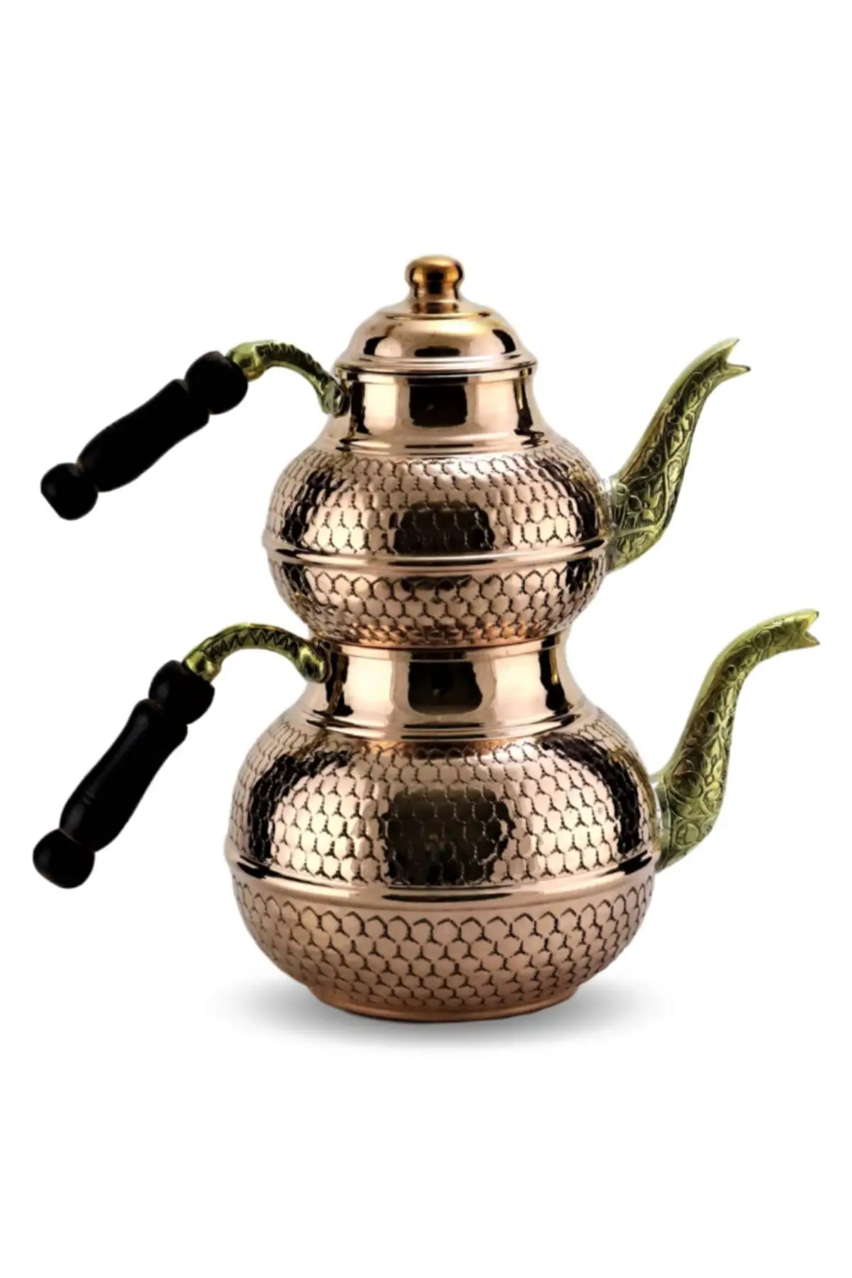 DOLBOVI copper teapot heated thick honeycomb embroidered 2,5 Lt 5-6 person Cooper Tea Pots Handmade