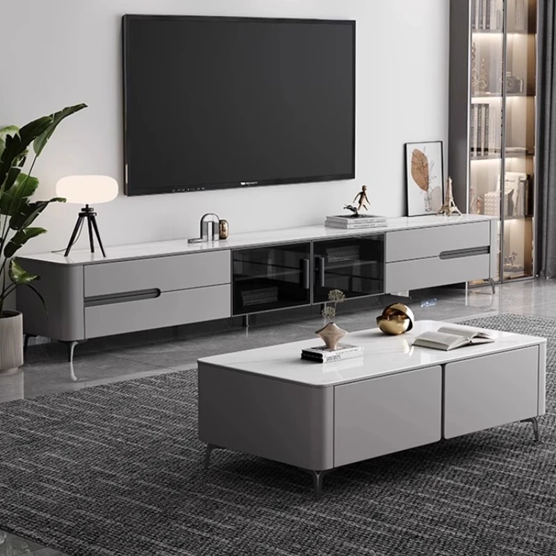 

Дизайнерская тумба под телевизор из золотого стекла, современная напольная тумба для телевизора, роскошная мебель для гостиной