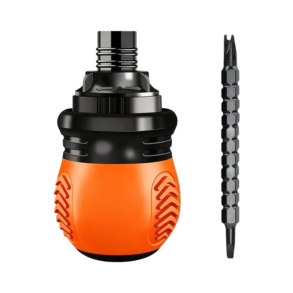 For Confined Areas Ratchet Screwdriver Dual Purpose Tool Screwdriver Ergonomic for Grip Design Maneuver In Tight Spaces
