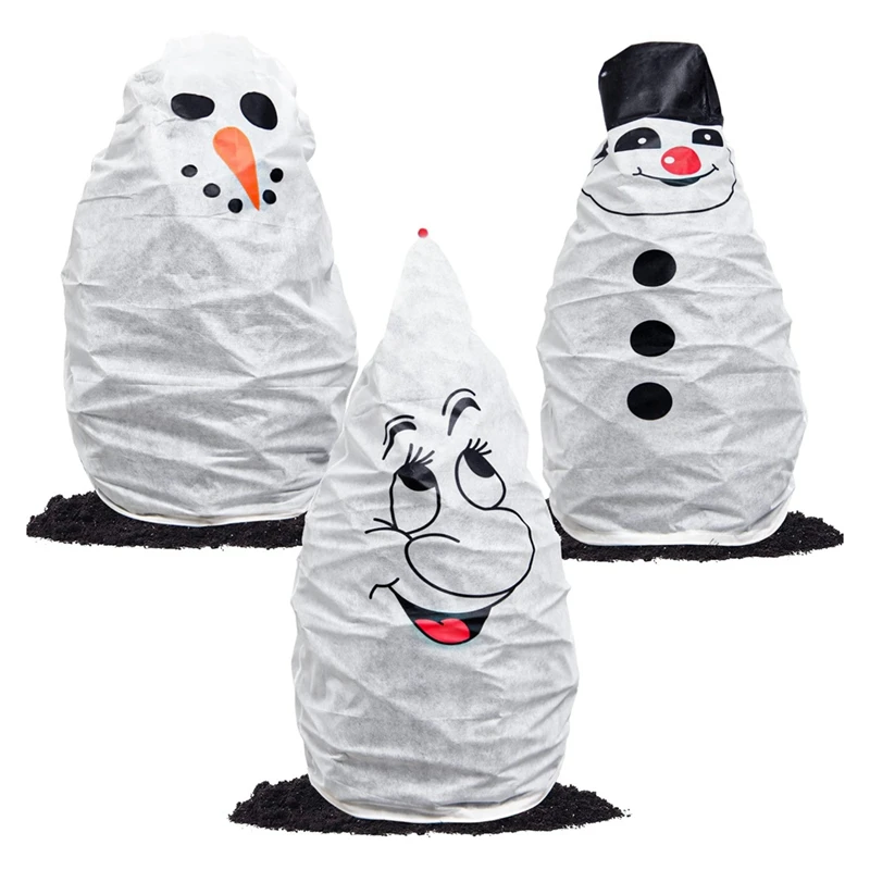 

Winter Plant Covers Freeze Protection 3 Pcs Plant Frost Blankets Christmas Tree Frost Protection Covers With Drawstring Durable