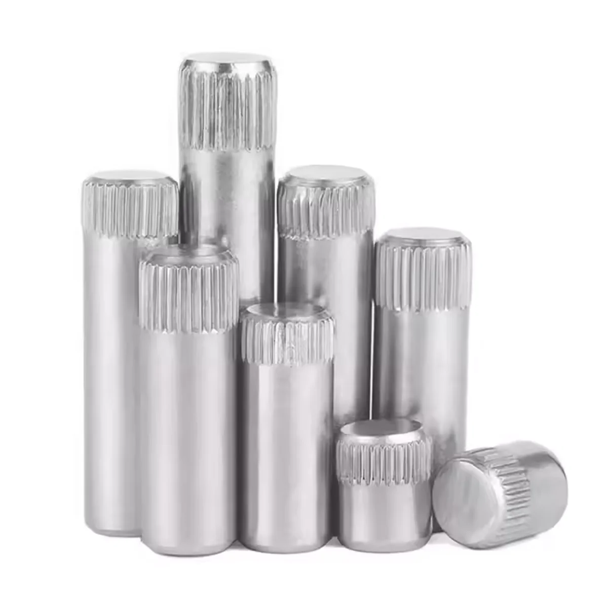 

M1.5 M2 M2.5 M3 M4 M5 M6 M8 304 Stainless Steel Knurled Cylindrical Shaft Pin Connecting Rod Cylindrical Positioning Pin