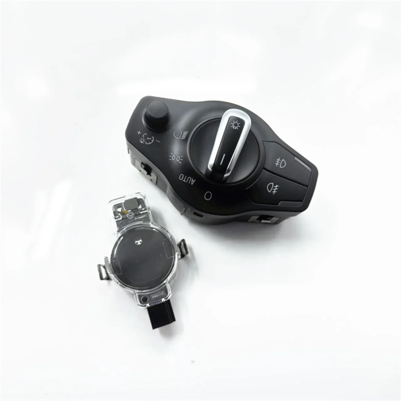 OEM 2Pcs Auto Chrome Headlight Knob Control Switch & Rain Sensor For Audi A4 B8 S4 A5 S5 Q5 81D955547 8UD 955 559 8K0941531AS