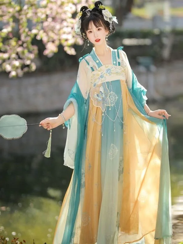 

Hanfu Costume Chang'e Fairy Women Dress Tang Dynasty Clothing Chinese Style Role Play Costume Halloween Carnival Costumes