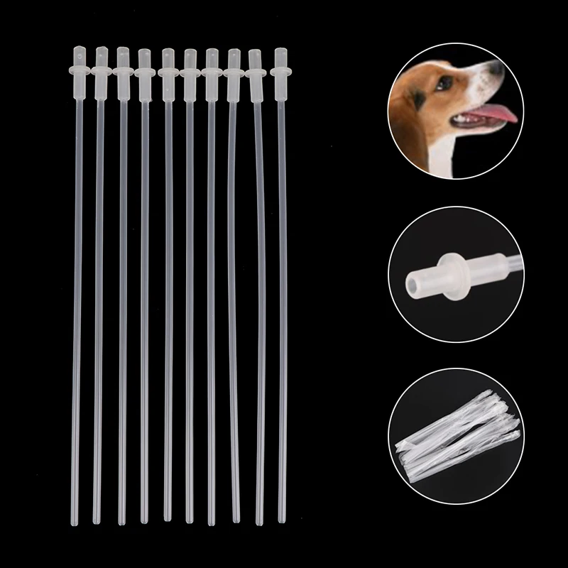 10PCS/Bags Pet Dog Artifical Insemination Catheter Disposable Fresh Sperm Semen Injection Device Hospital Breeding Supplies