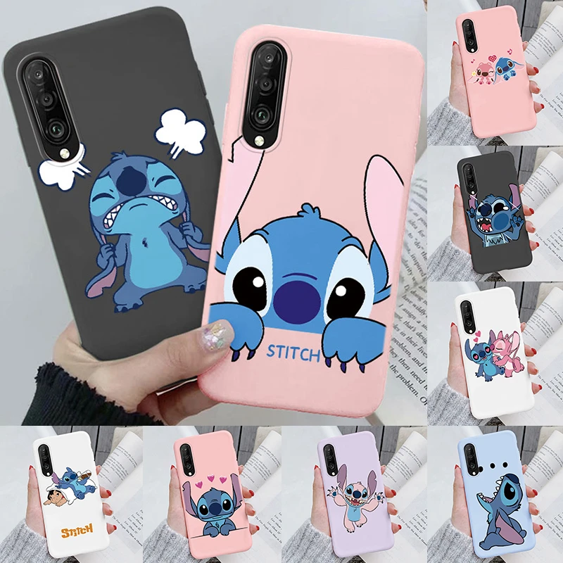 For Honor X9c 9C Y7P Huawei Y6 Y6S Y9 Y6 Y7 Prime 8A 9 Plus P40 Lite E P30 Pro 20 4G Cute Stitch Cartoon Luxury Soft Phone Case