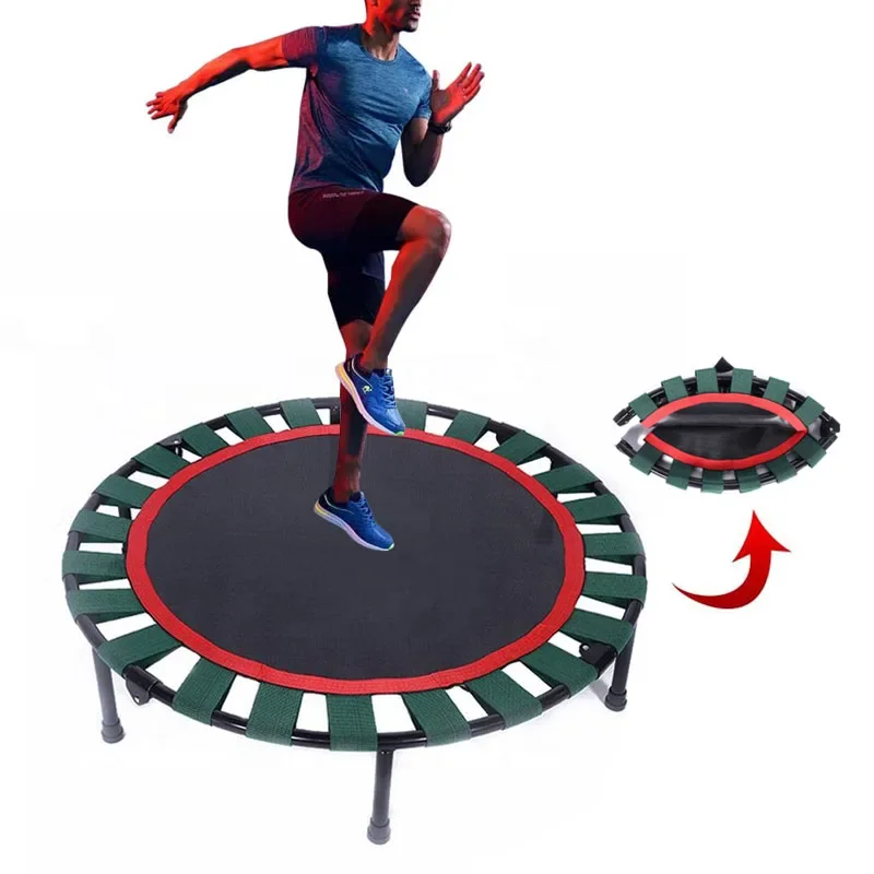 

40" Fitness Trampoline Bungee Rebounder for Kids Adults Indoor Rebounder Exercise Trampoline Foldable Mini Trampoline