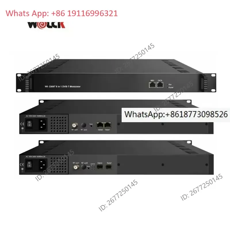 Digital Headend Equipment IP In ISDBT ATSC DVB-T Out IP Mux Modulator