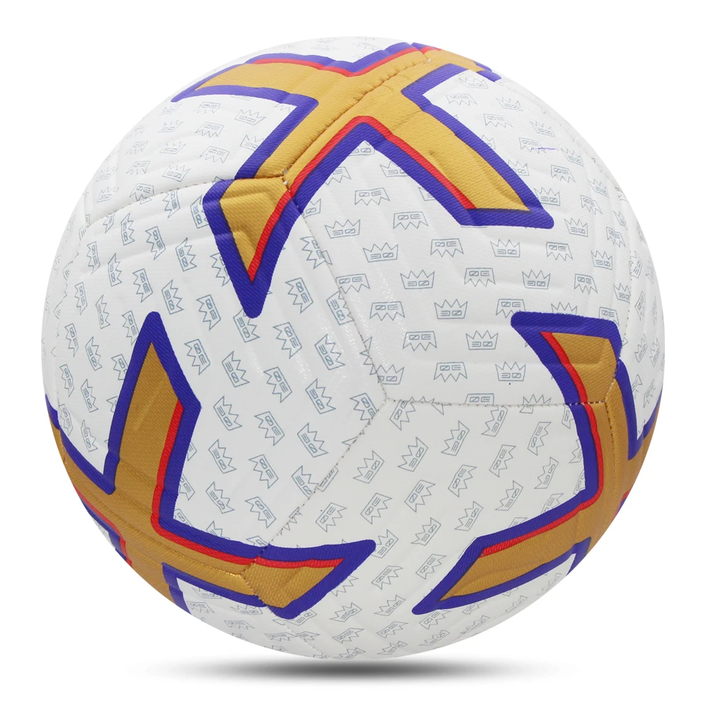 新しいサッカーボール標準サイズ 5 ミシンステッチボール PU 素材スポーツリーグマッチサッカートレーニングボール futbol voetbal