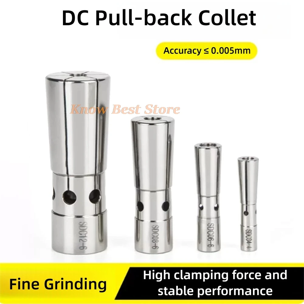 Precision Pull Back Collet SDC04 DC06 DC08 DC12 Thread Mini Drill Chuck Cutters 1/8 3.175mm Machining Tools Lathe Spring Clamp