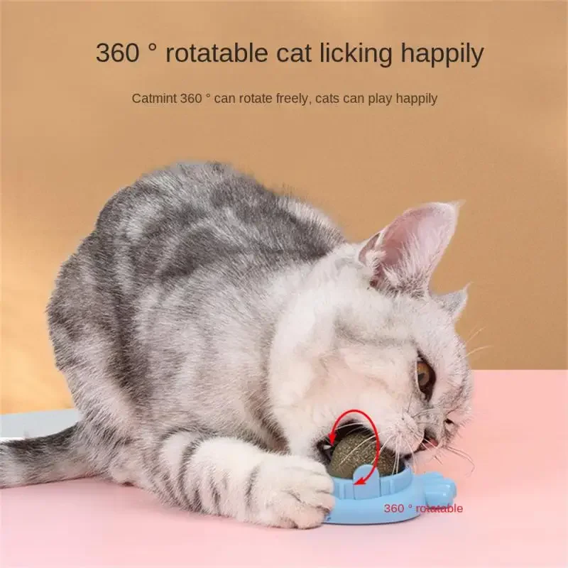 1~4PCS Cat Toy Bite-resistant Self Hi Creative Pet Supplies Pet Cat Mint Ball Toy Lick Happy Cat Stick Juguetes para gato Plush