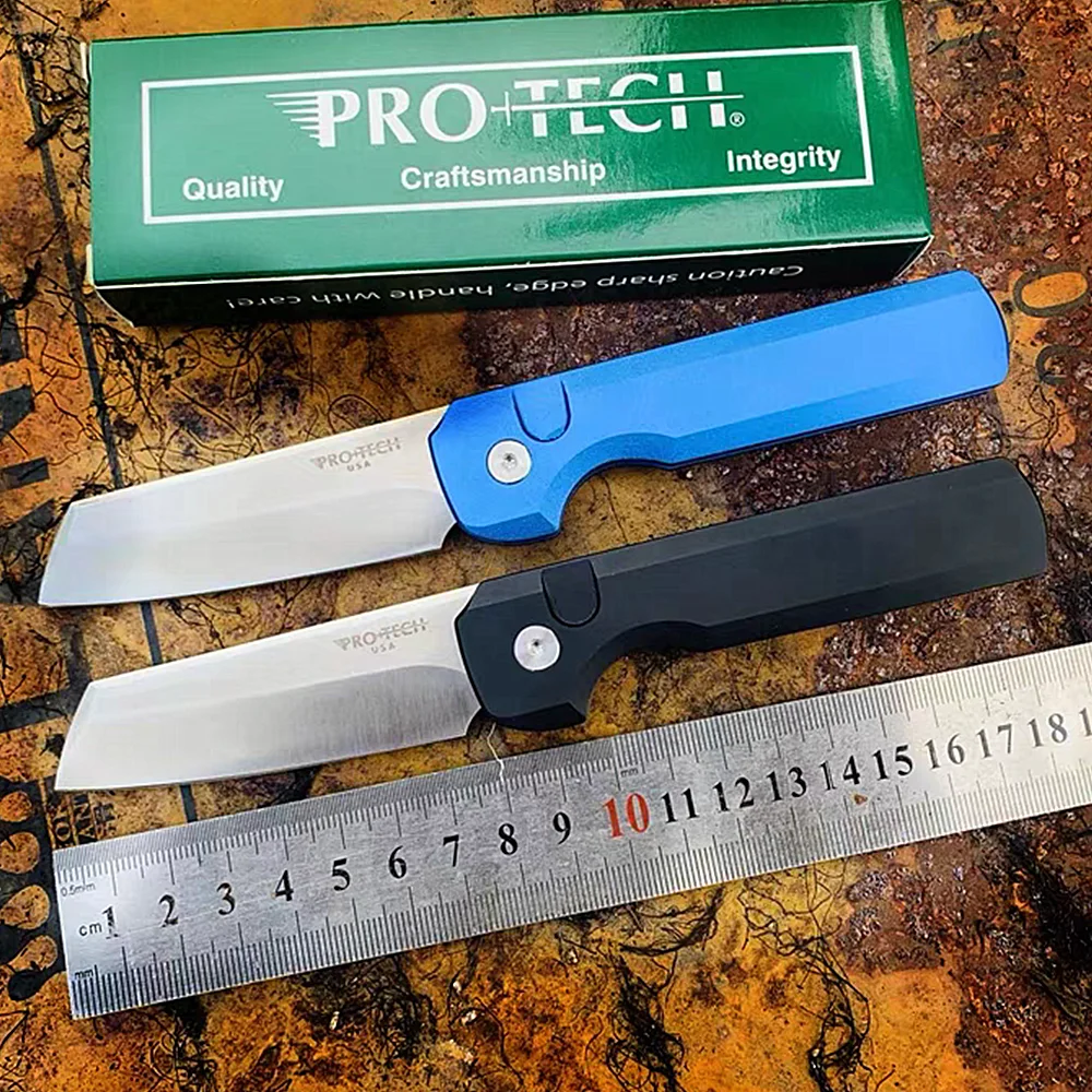 JUFULE-cuchillo plegable con mango de aleación de aluminio, herramienta de bolsillo EDC de supervivencia, ProTech 2024, marca Tanto inversa, 154CM