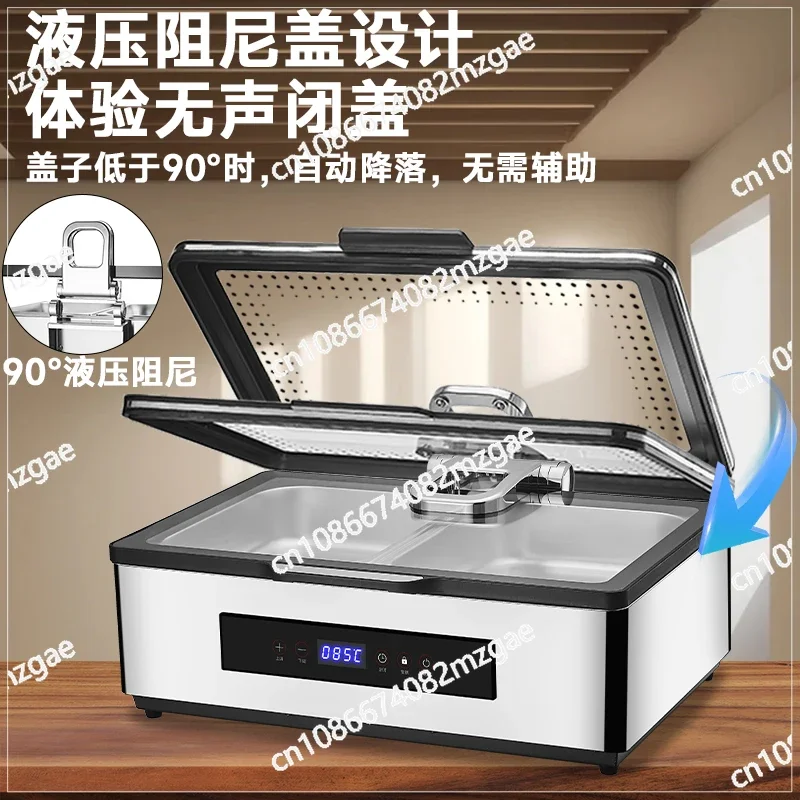 Buffet Insulated Stove 304 Stainless Steel Hydraulic Electric Heating Canteen Hot Dish Insulated Stove Hotel Breakfast