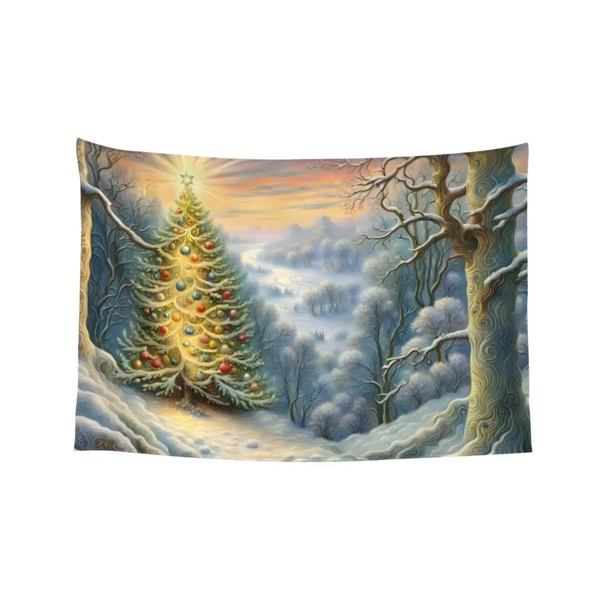 

Christmas forest Tapestry Home Decoration Bedroom Deco Decorative Wall Tapestry