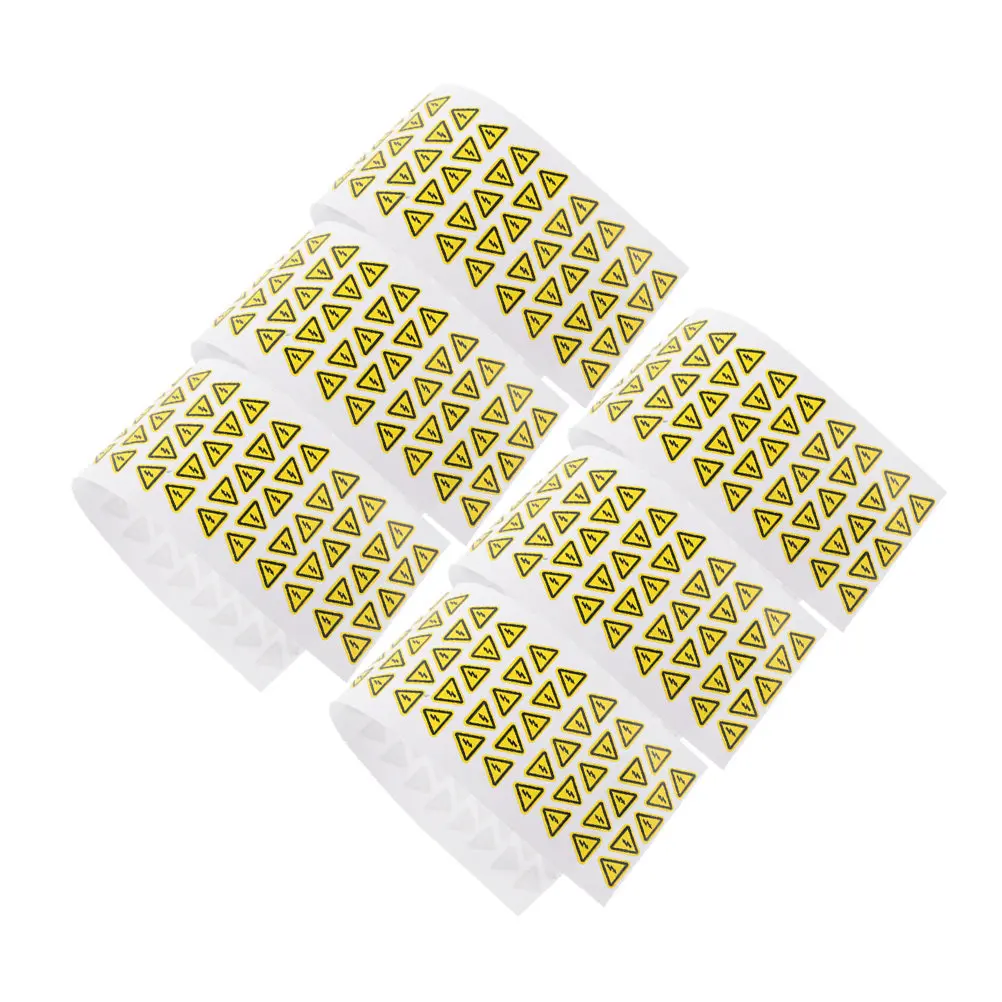 200Pcs High Voltage Warning Sticker Yellow Electric Hazard Sign Triangular Safety Decal Peel Stick Reusable for Panels Equipment view 6