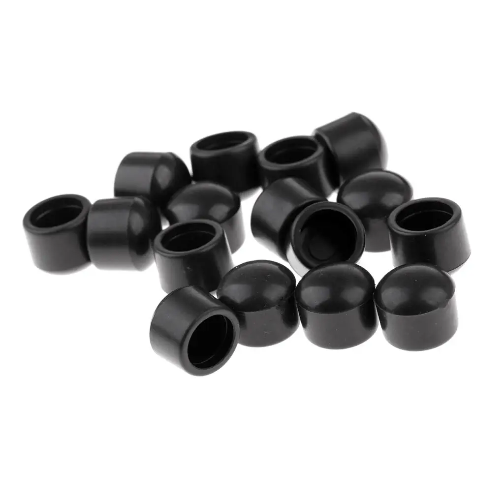 

4-6pack 16Pcs Table Soccer Rod Cover End Caps Rubber Soccer Foosball