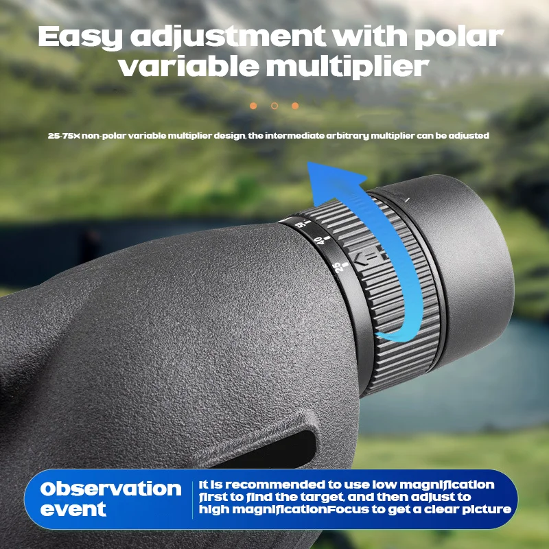 Monocular HD zoom Bak4 con prisma y trípode para aves - imagen 3