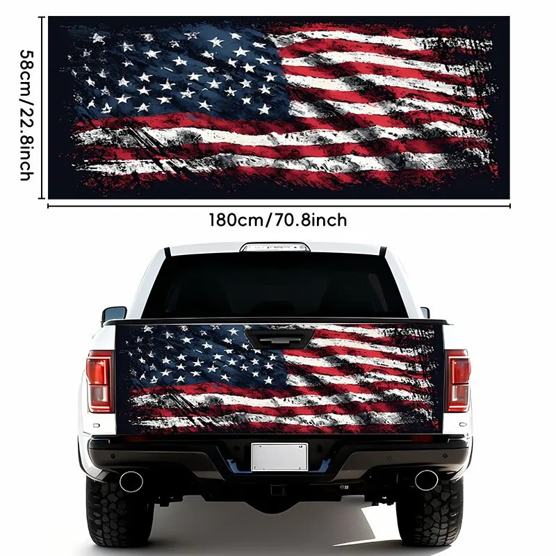

2 pieces of car tail sticker, Americanflag patternsticker2D flat type sticker,suitable for car tail bumper,otherparts motorcycle