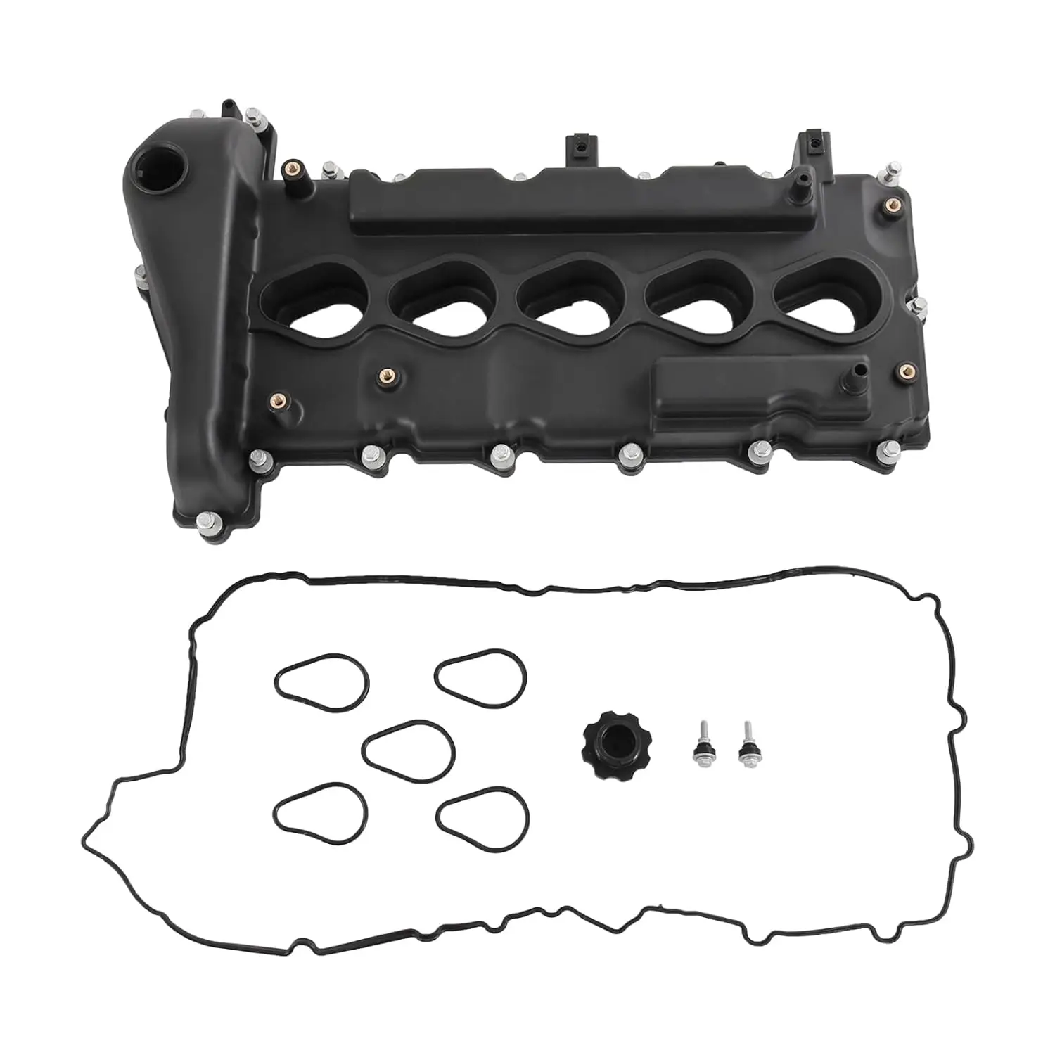 12591996 Valve Cover with Gasket Compatible with 2004-2006 Chevrolet GMC Hummer Isuzu 3.5L L5 DOHC Replaces #VS50703R