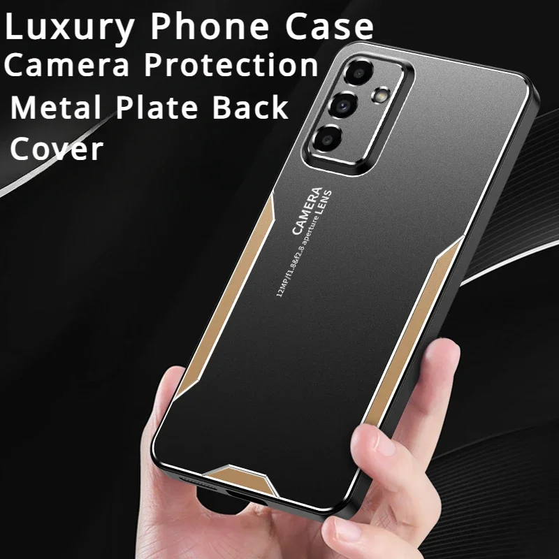 For Samsung A55 A34 A35 A05 A16 A06 Case Luxury Laser Carving Metal Shockproof Aluminium Alloy Cover A05 A35 A55 A34 Funda Cases