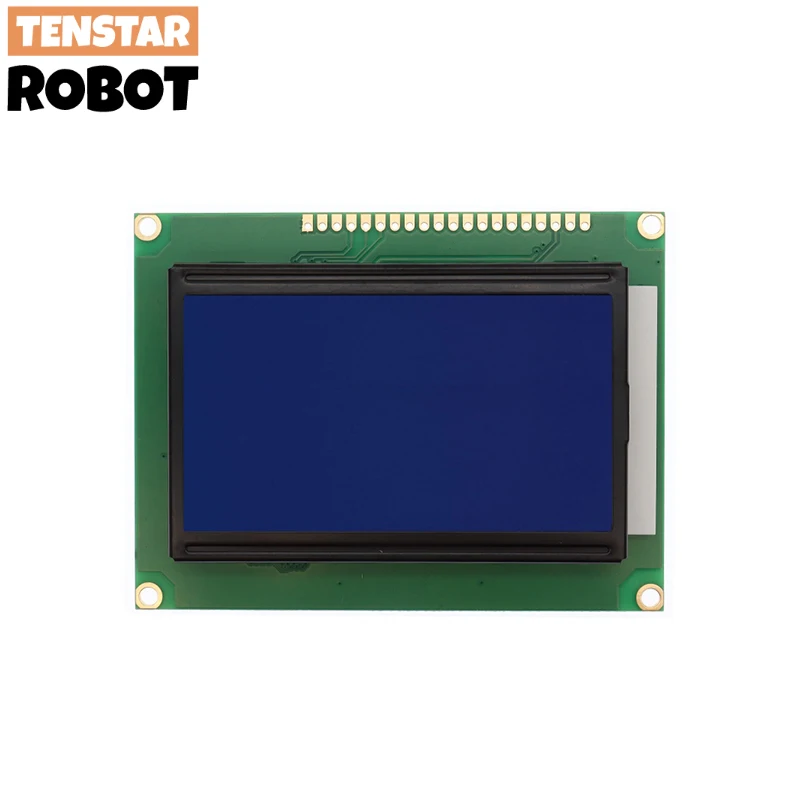 LCD Board 12864 128X64 5V blue screen display ST7920 LCD module for  100% new original