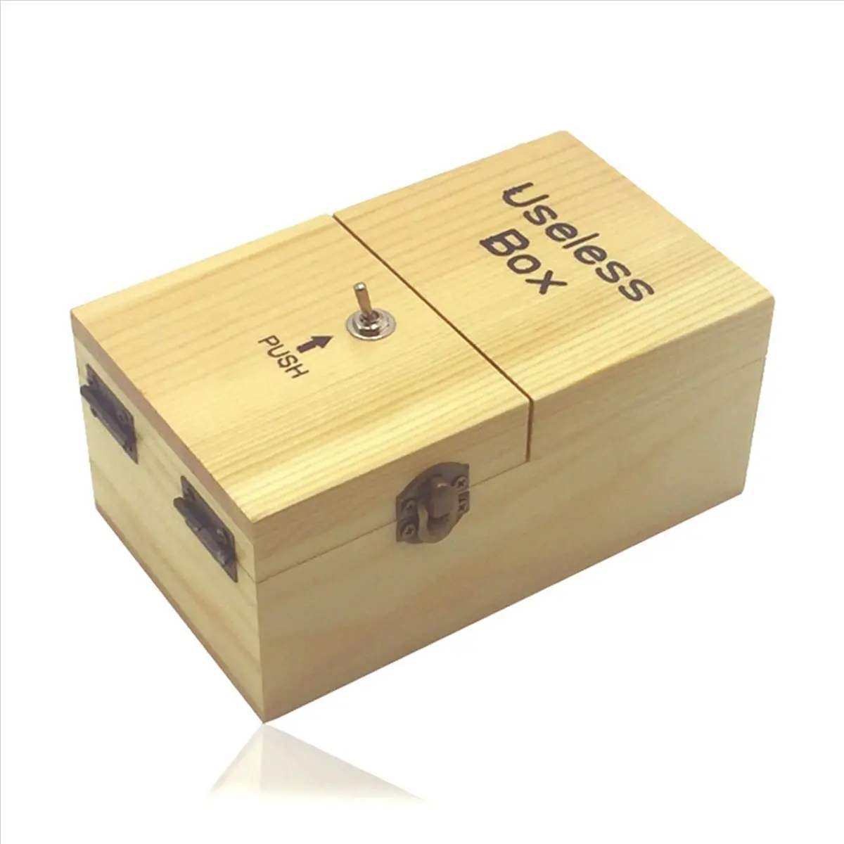 X18A-2X صندوق عديم الفائدة مع مفاجآت صندوق خشبي عديم الفائدة مجمع بالكامل للبالغين والأطفال لون خشبي فاتح