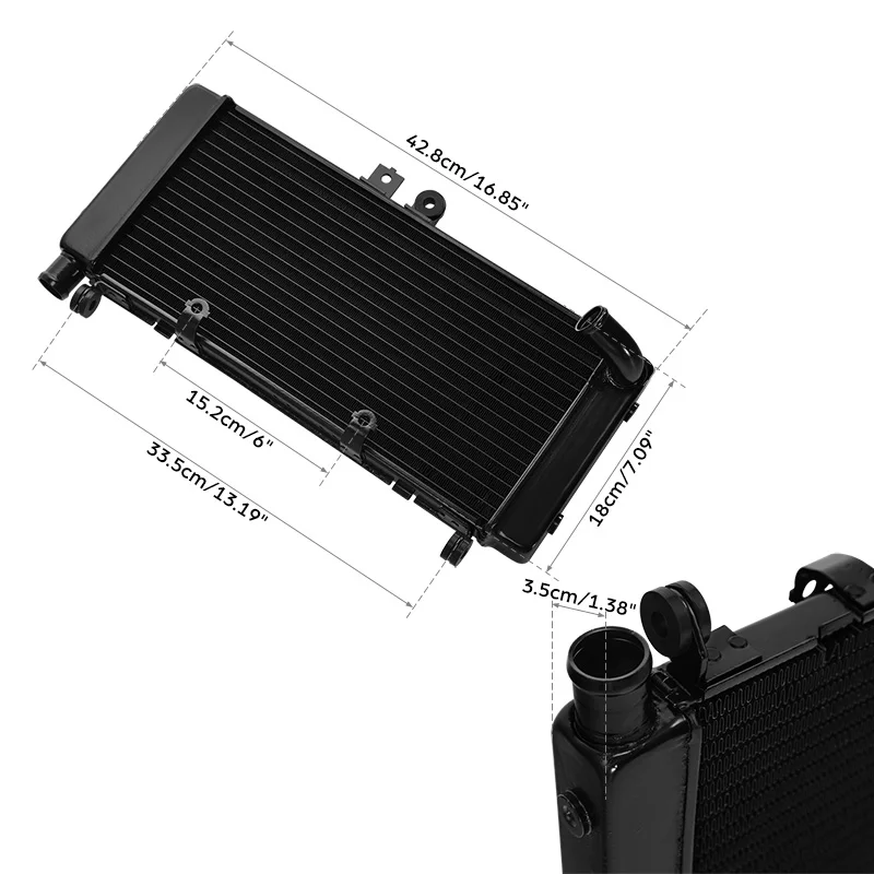 Motorcycle Radiator Cooling Cooler For Honda CB900 CB919F HORNET 900 2002 2003 2004 2005 2006 2007