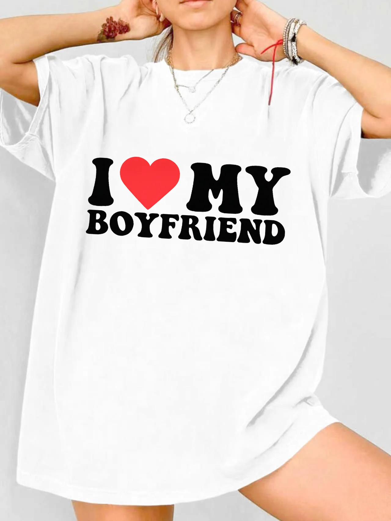 

【WDS0029】Plus size women's round neck short sleeve T-shirt with elastic half sleeves and trendy prints