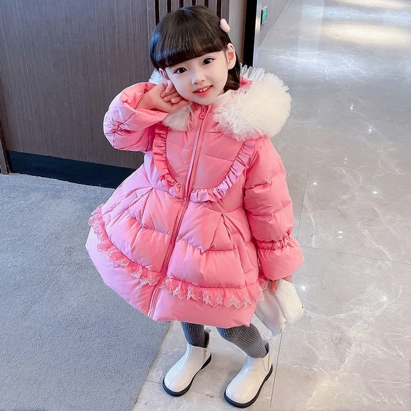 Girls Coat Jacket Cotton Windbreak Snowsuit 2023 Lovable Winter Autumn Plus Size Outwear Children's Clothing