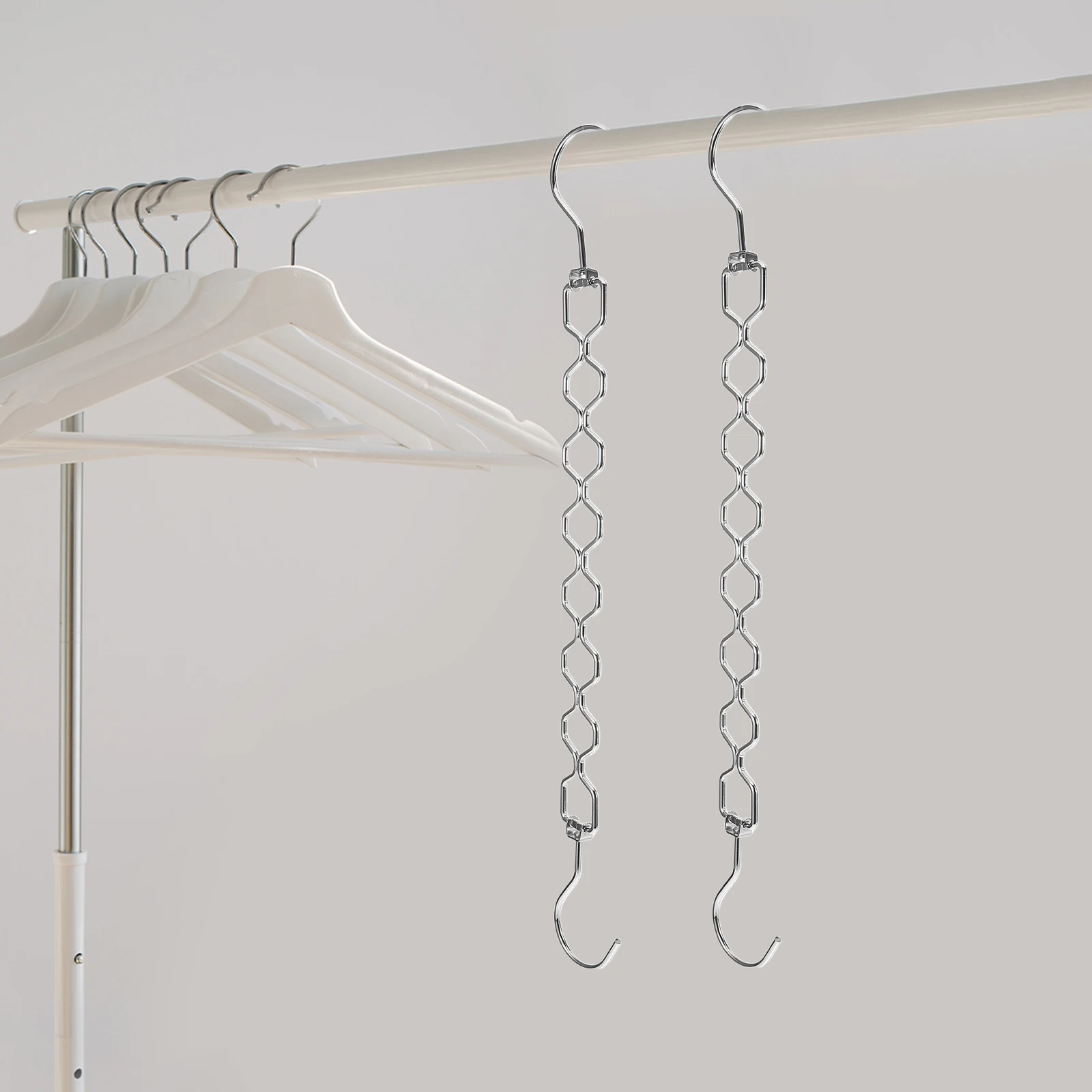 

5 Pcs Swivel Hanger Hangers Cloth Organizer Space Saver Accessory Carbon Steel Bedroom Essentials Extender Hooks