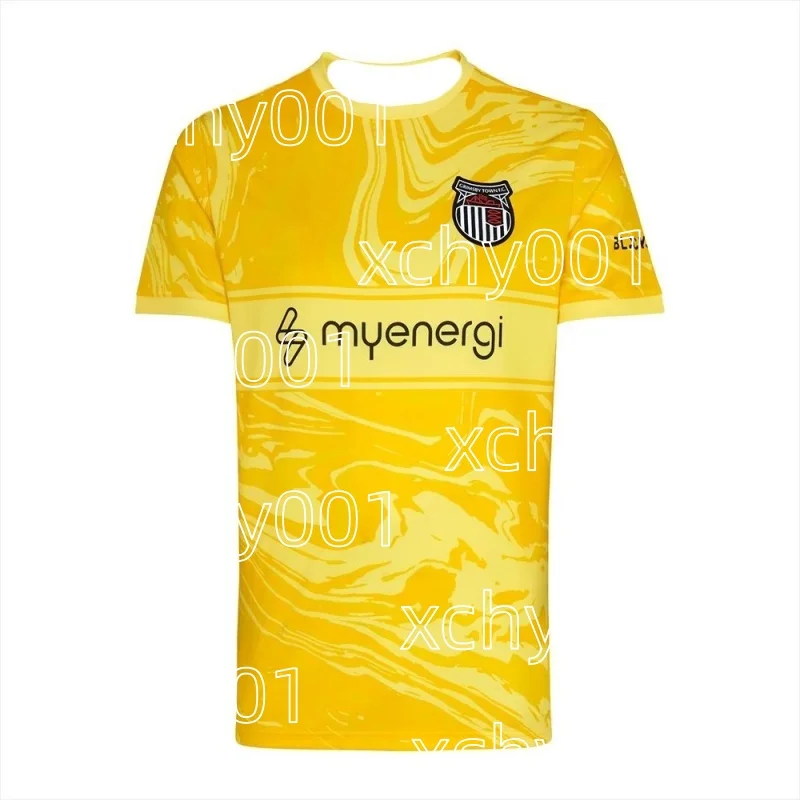 Season Grimsby Town Home and Away Football Jerseys Short Sleeved Sports T-shirt Same for Adults and Children Family Kids Tees 26
