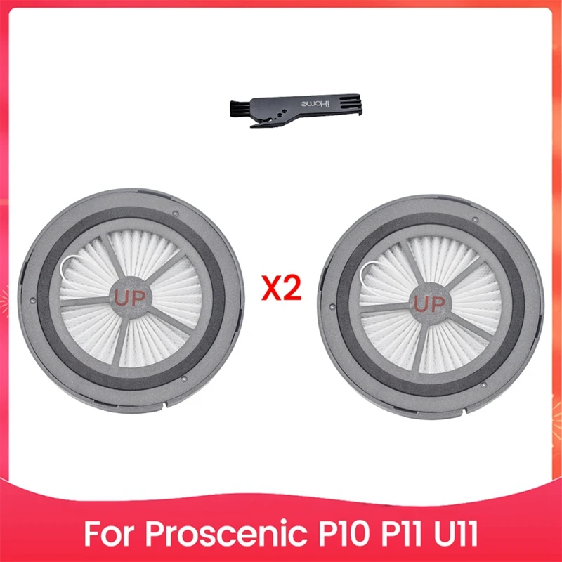 

3PCS Filter And Brush Fit For Proscenic P10 P11 U11 Handheld Wireless Vacuum Cleaner Replacement Spare Parts