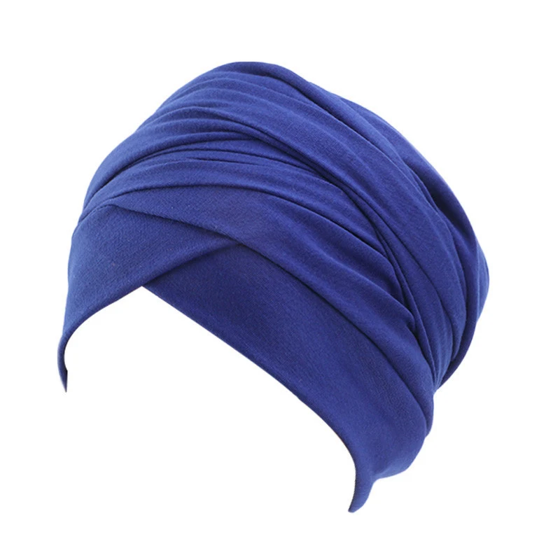 Turban Hijab magique en coton pour femme, écharpe de sauna indienne, tube extra long, enveloppement islamique, perte de cheveux, document solide,