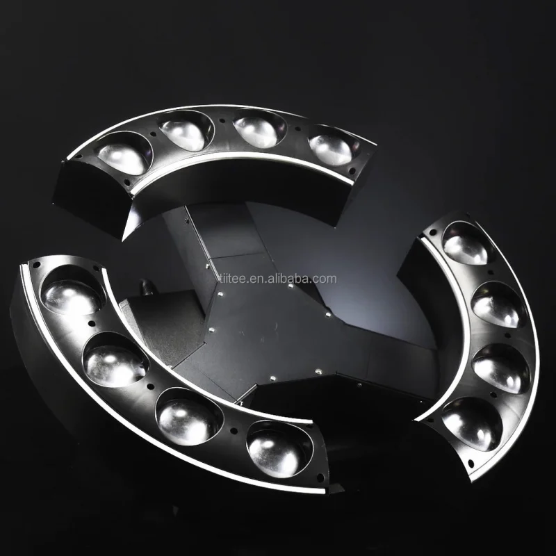 

Светодиодный DMX-светильник Tiitee ThreeMoonShine 12*20W RGBW с бесконечным вращением для дискотек, баров и вечеринок