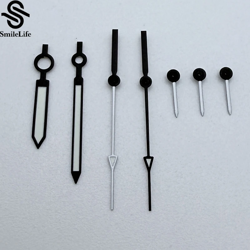 SmileLife グリーン発光 VK63 時計針時計アクセサリー VK63 6 針ムーブメントブラックホワイト