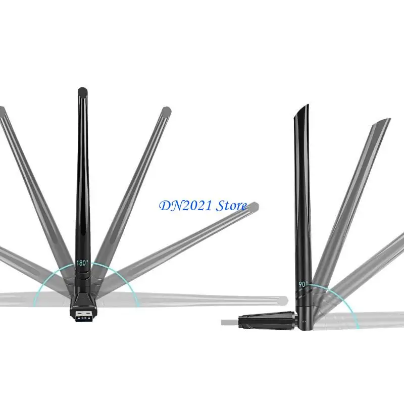 F3KE RTL8811CUWireless Card USB with Antanna 5DB WIFI Receiver Dual Band 2.4+5Ghz USB Dongle 650Mbps Fast Transfer