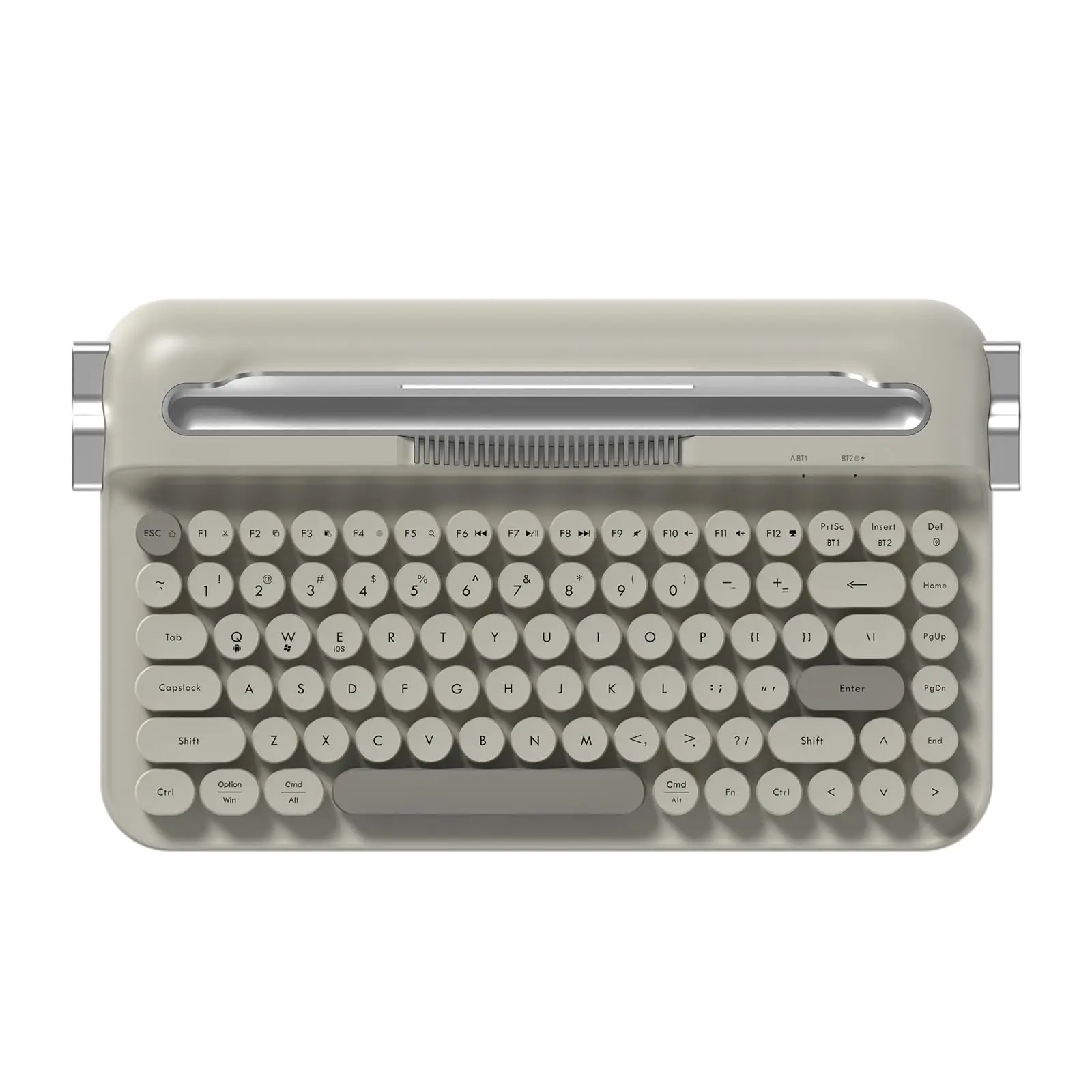 

Ajazz AF84 Wireless Membrane Silent Typewriter Keyboard Dual-Mode Bluetooth/2.4G Integrated Stand For Tablet PC/Win/Mac/Android
