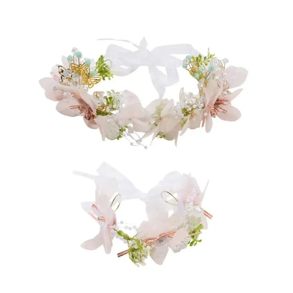 

New Super Immortal Pearl Hairband Sweet Delicate Flower Girl Headband Beautiful Flower Girl Hair Accessory Wedding