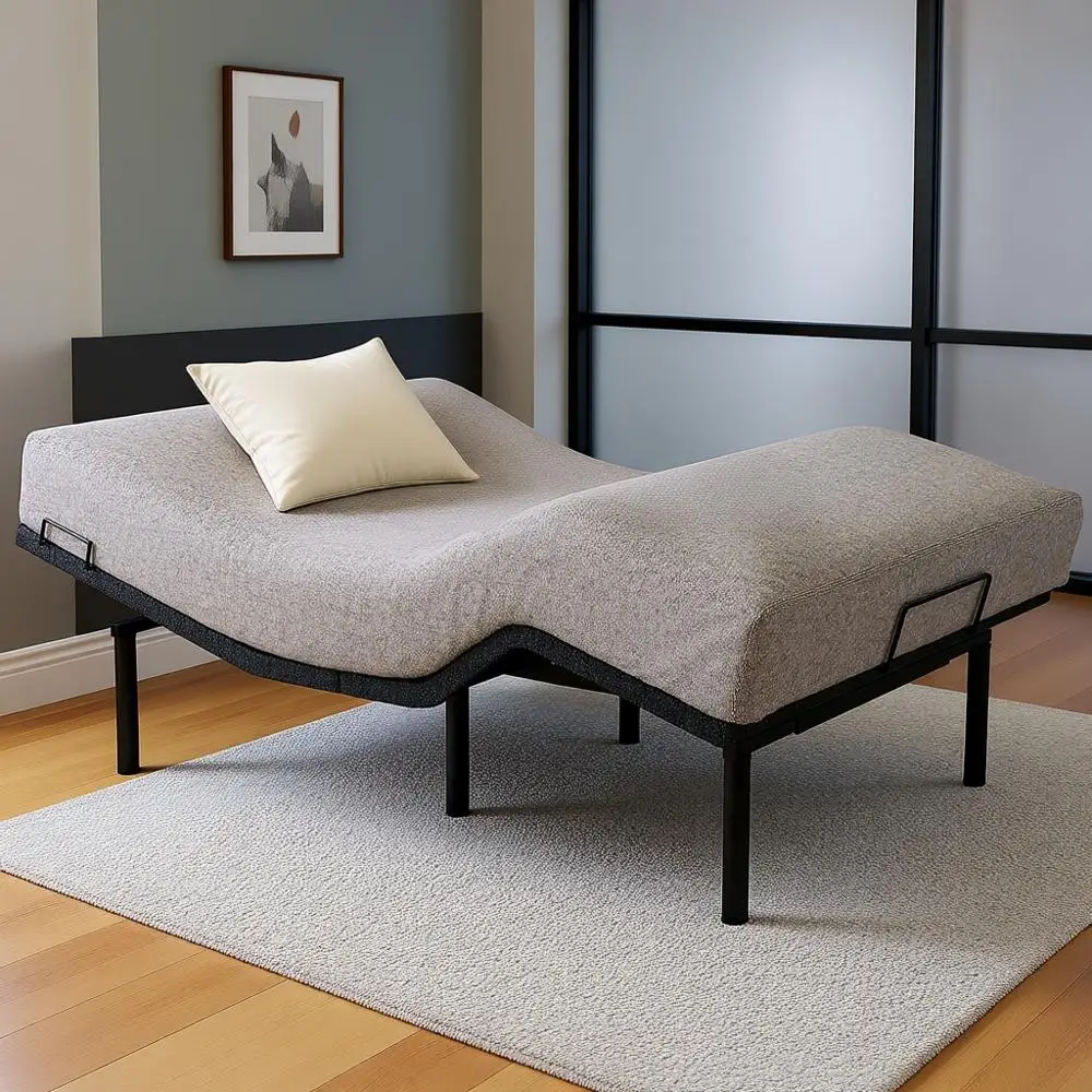 

Эргономичный электрический каркас кровати Hanherry размера «queen-size» с беспроводным пультом дистанционного управления, с защитой от храпа, под ночником, быстрой установкой, A