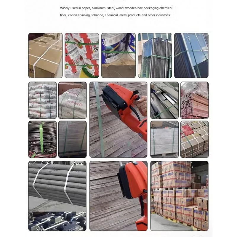 DW350 PET/PP Electric Strapping Machine Automatic Packaging Hot Melt Strapping Machine, 3200N Rechargeable Strapping Machine